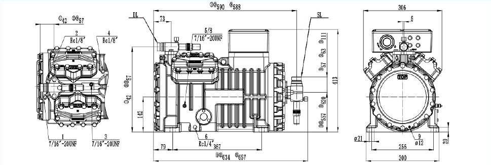 Холодильный компрессор RDL RSH4PCS-10.2LP