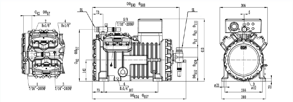 Холодильный компрессор RDL RSH4TCS-8.2LP