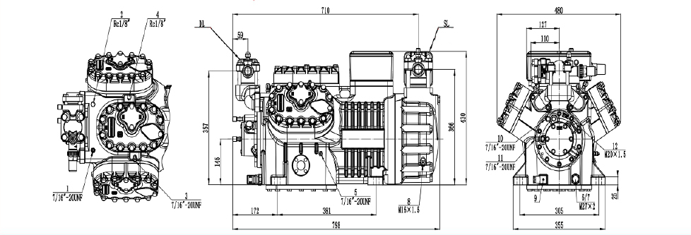 Холодильный компрессор RDL RSH6F-50.2MP